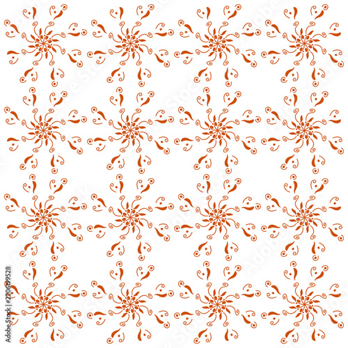 seamless pattern with snowflakes