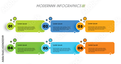 set of colorful infographic elements