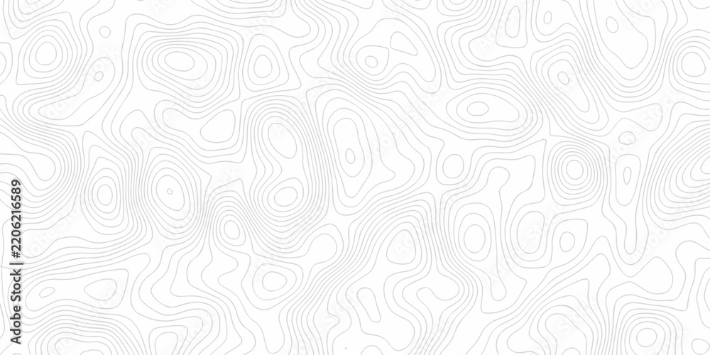 Obraz premium Topography map white spiral line contour paper design. hiking minimal discovery grid topography map area diagram lines map. geographic mountain outline relief.