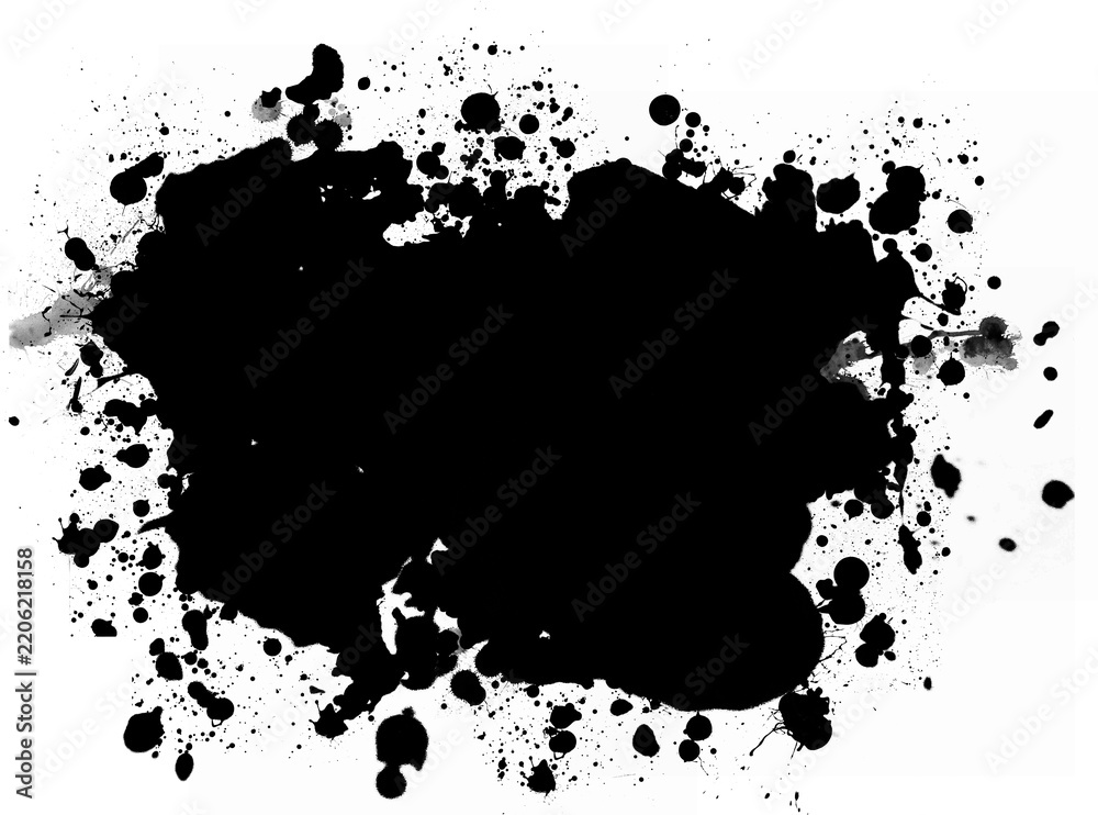 Fototapeta premium Black musk splashes 57