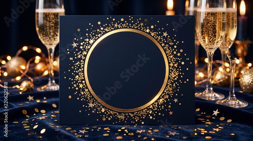 Elegant New Year's Eve Greeting Card