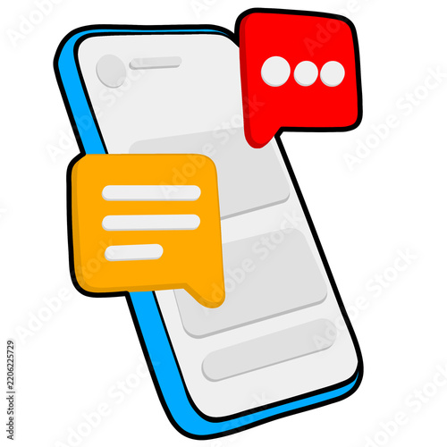 mobile phone icon vector illustration