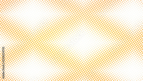 Fotografie Geometric orange and black dotted pattern with a circular moire effect for creat