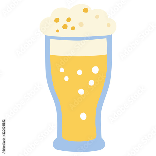 Beer glass for Oktoberfest celebration illustration