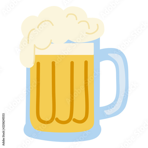 Beer mug for Oktoberfest celebration illustration