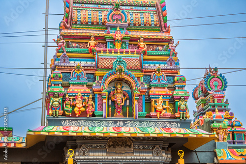 Temple tower of Arulmigu subramanyar Vada Thiruchendur Murugan temple, Poonamalle, Chennai, South India, India