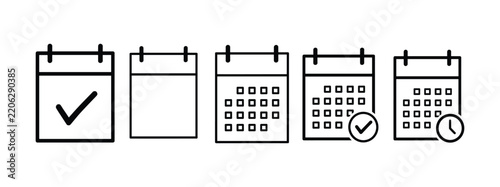 Calendar Scheduling and Appointment Icons