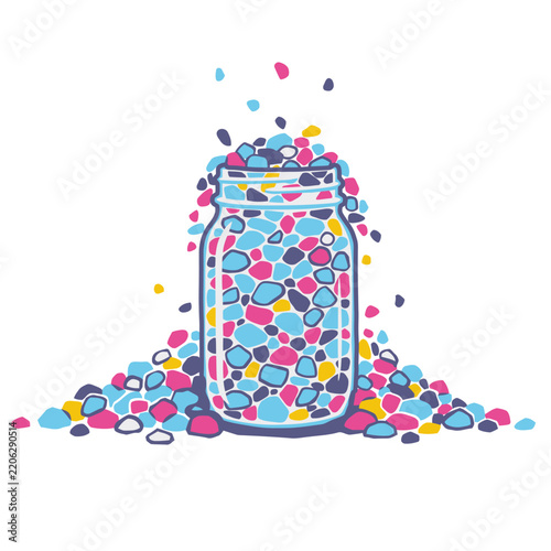 Tiny Decisions Add Up Jar Overflowing