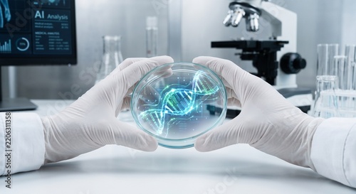 scientist working in laboratory on AI, artificially intelligence DNA, artificial intelligence technology business