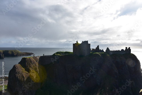 Epic Scottish Heritage Landscape with Ruined Stronghold