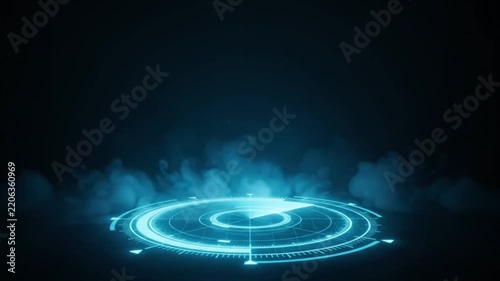 Abstract spotlight background glowing light of spotlight illuminated