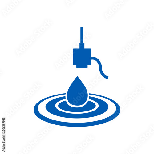 Smart water leak sensor detects falling water drop