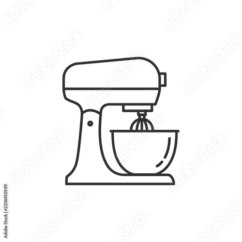 Sweet cupcake line icon with whipped cream and cherry