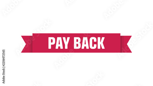 Pay Back Ribbon Banner