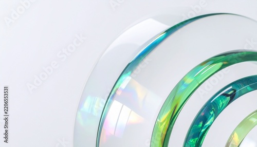 green and white rings