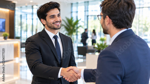 business people shaking hands