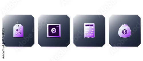 Wealth Management Investment Shield Gold Bullion Icons in 3D Glass.