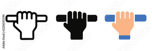 Grip Horizontal Hand Holding Icon