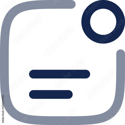 Notification Unread Lines Icon