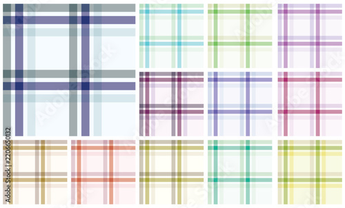 Seamless Pastel Plaid Textile Pattern