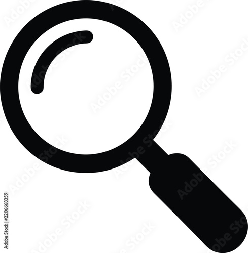 Magnifying Glass Icon for Search and Inspection