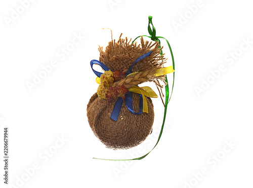 New Year's toys isolated on white background