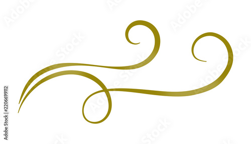Golden Flourish Swirl