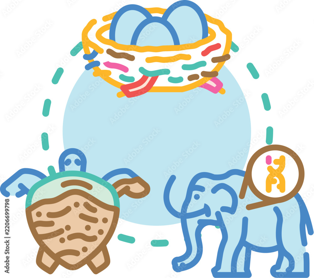 Obraz premium Endangered species at risk concept vector illustration addressing wildlife protection and environmental vulnerability for biodiversity conservation efforts