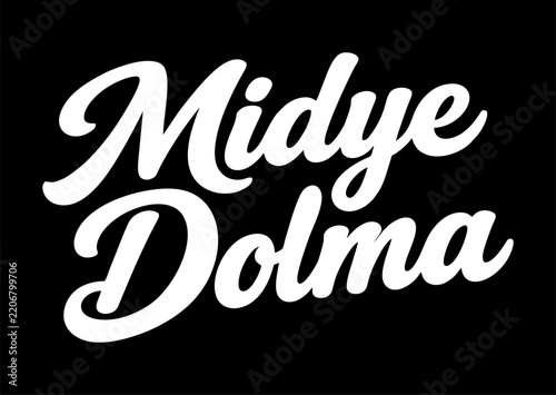 Midye dolma logo vector
