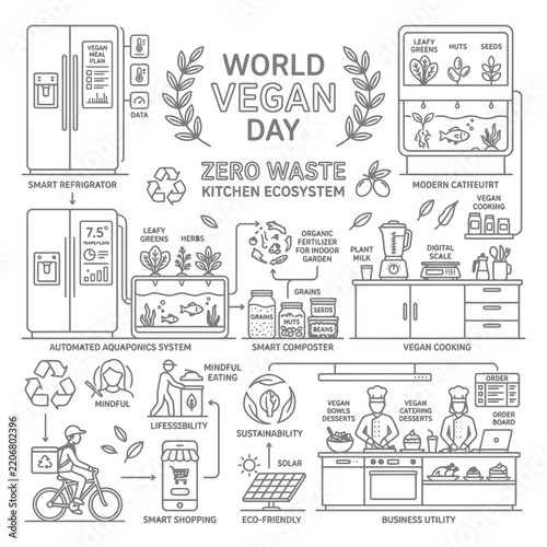 World Vegan Day A Guide to Sustainable Living and Zero-Waste Kitchen Ecosystems for a Healthier Planet