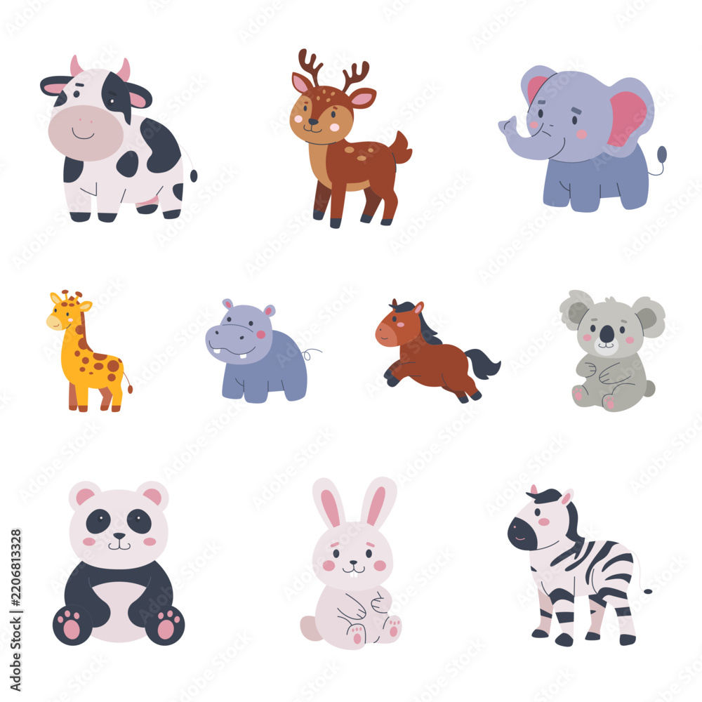 Obraz premium Herbivore Animal Illustration