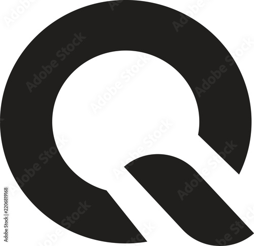 Stylized Circular Q Letter Logo