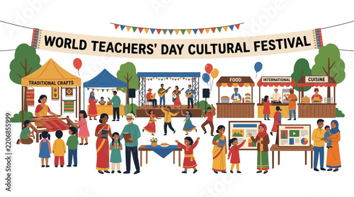 World Teachers' Day Cultural Festival with Food, Music, and Traditional Crafts