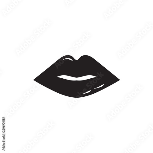Lip Illustration – Stylish Human Lips Vector Design with Modern Beauty and Fashion Concept