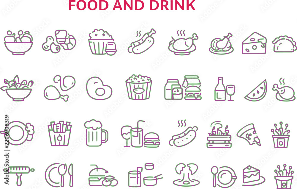 Fototapeta premium Food and Drink