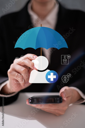 Healthcare disease plan protection cancer examination diagnosis health insurance concept