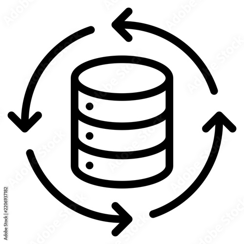 Obraz na płótnie Data Backup Icon