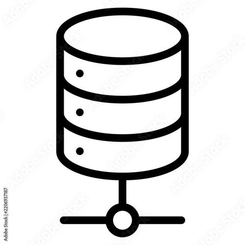 Obraz na płótnie Database Icon
