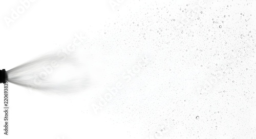 Mist spray of Water texture, isolated white background