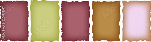 Torn Paper Elements Set