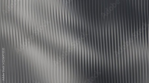 Abstract dark vertical metallic corrugated texture with gentle wavy highlights and soft shadows