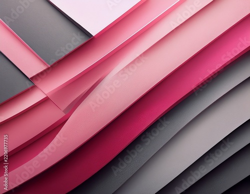pink and gray overlapping diagonal layers