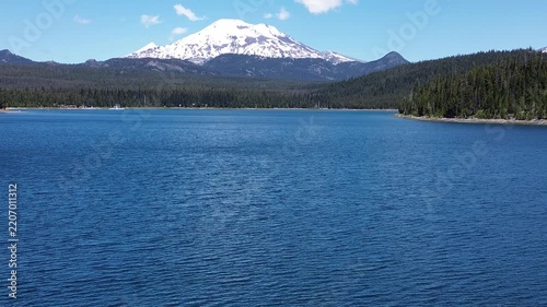 Elk Lake and South Sister - Cascade Lakes area in Oregon