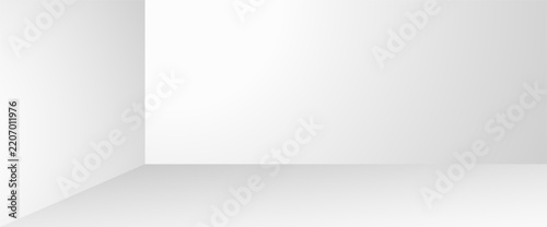 Empty white studio background. Design for displaying product.