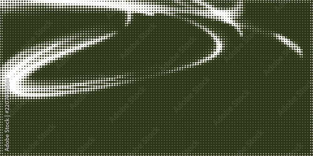 Obraz premium Abstract pixel art design with curved lines and dots Vector, illustration Halftone