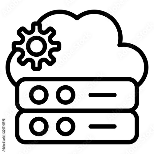 Cloud & IT Services Icons Set – Technology Infrastructure Vectors
