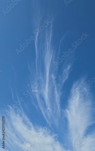Beautiful blue sky with white clouds, wallpaper