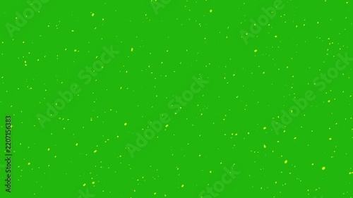 Falling Snow Particles on Green Screen Background Loop   
