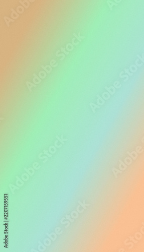 Vertical soft mint green and peach orange gradient background with aesthetic grainy noise texture