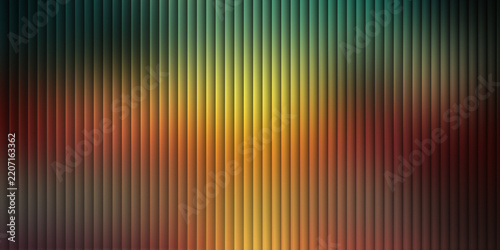 Symmetrical vertical stripes pattern with warm yellow orange and green color gradients.